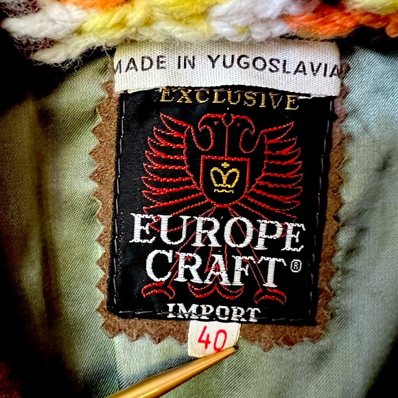 Men’s vintage suede leather coat - size 40 - Picture 3 of 15